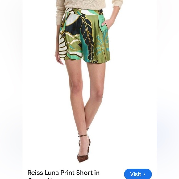 REISS viscose shorts size 8 - Picture 1 of 6